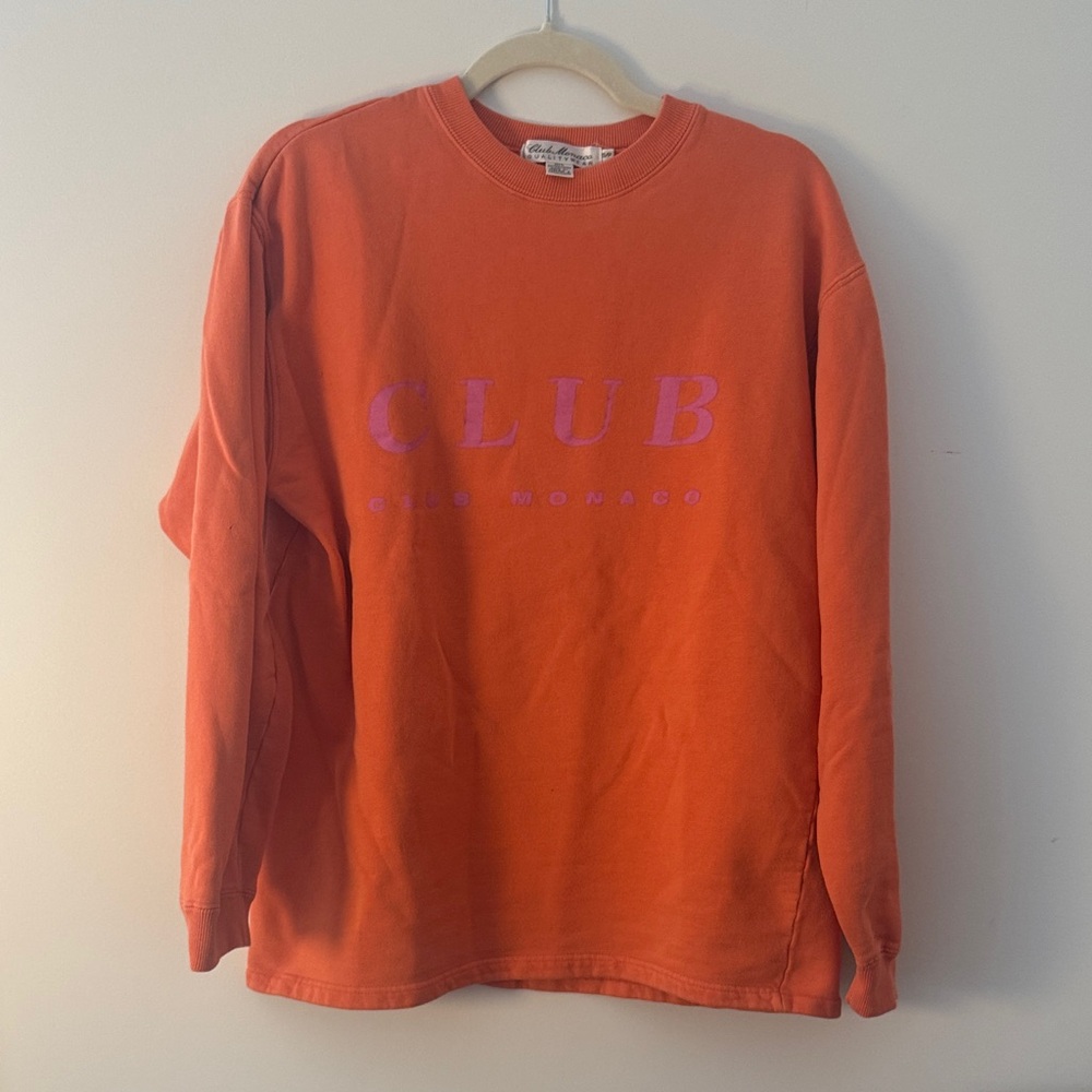 Vintage Club Monaco Orange Sweatshirt
